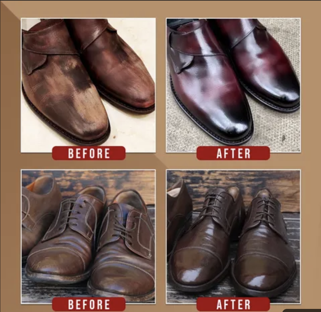 Double-Sided Instant Shoe Polish Sponge – Quick Shine for Leather Footwear